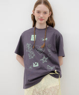 Drawing Diary Oversized T-shirt - Charcoal