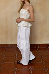 Daily pocket wide pants_ivory