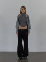 BRUSHED BOLERO SET / GRAY