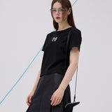 シルバーフォイルTシャツ Black & Blue