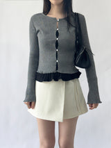 Vigent Wrap Elastic Waist Mini Skirt Pants