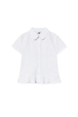 ピンタックブラウス (white)