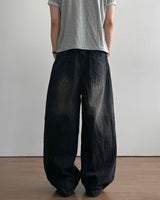 Block Panel Denim Pants