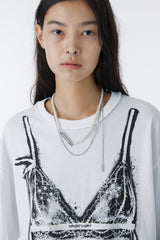 ブラスプレーグラフィックTシャツ (ホワイト)