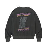 [ULKIN X BETTYBOOP] グラマーグラフィックスウェットシャツ_チャコール
