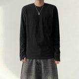 グナルデイリーベーシックプレインロングスリーブTシャツ