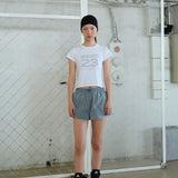 Number Stretch Tee white