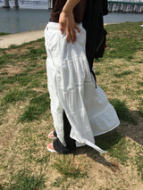 Side slit long skirt (1color)