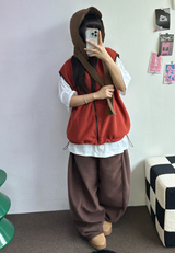 ボスサイズフリーススナップロングパンツ 🧸🩵🤍6カラー