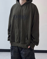 Cable Paint Over Hoodie