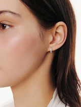 26SS★ Essence Silver (W) Tennis One-Touch Earrings XS
