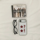 Dot Star burgundy Silver Epoxy Bumper Case 