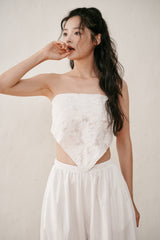 Flower scarf (Ivory)