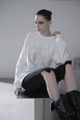 [MADE] beads long sleeve T_WHITE