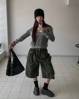 Pigment Dekki Pocket V-Neck Hoodie
