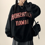 シオボールドレタリングボクシーラウンドニット