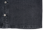25SS OVERSIZE WASHING DENIM SHORT SLEEVE SHIRTS BLACK