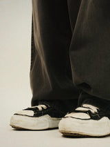 WNN Vintage Washing Balloon Denim Pants