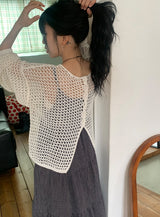 Rando Two-Way Net Loose Fit Summer Cardigan