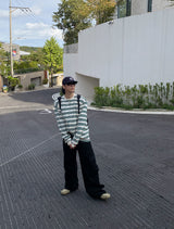No.0952 C stripe loose T