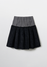Fluffy Midi Skirt / Black 