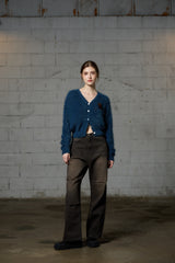 DIANA KNIT CARDIGAN / BLUE