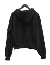 (unisex) ケトリックポケットツーウェイフードジップアップ