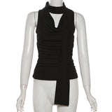 Blissing Scarf Sleeveless T-shirt
