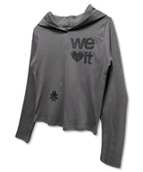 We love It Hoodie Long Sleeve_Charcoal
