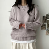 Gaffle mix round knitwear