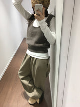 レネアンゴラニットベスト (3color)