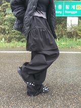 ペールシャーリングワイドスカートパンツ (3c)
