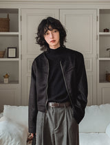 Paul No Collar Wool Jacket