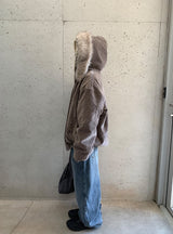 [unisex] Sieon Pocket Curved Wide Denim Pants