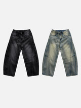 Ete Diagonal Curve Denim Pants 2C