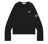 リアムレザーパッチロングスリーブT(2 COLOR)