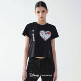 DISNEY i LOVE 101 DALMATIAN CROP TOP_WHITE