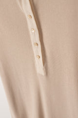 Jersey botton round (Beige)