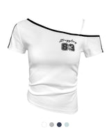 Struggle Off-Shoulder Graphic Tee