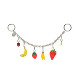 banana & strawberry mix keychain