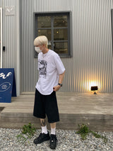 ポスター半染め半袖Tシャツ2C