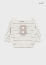 [MADE] Tiri Boatneck Printed Short Sleeve T-shirt