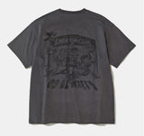 [Machine Wash] カッカオ マラソン ショートスリーブ Tシャツ T106 チャコール