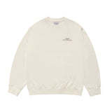 24FW アップサイドダウンロゴナッピングズリースウェットシャツアイボリー