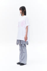 KIRSH X SUNONEBIRD ビッグオーバーサイズアイTシャツ - ホワイト