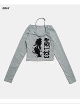 Choker Neck Cropped T-shirt