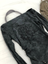 Vintage Washing Halterneck T-Shirt