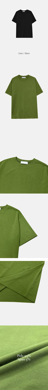 [S/S] ボンディングマッスルハーフニットTシャツ(10color)