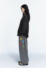 26FW★ Ethnic Symbol Pigment Sweatpants