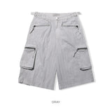 Piker snap cargo bermuda pants -3C